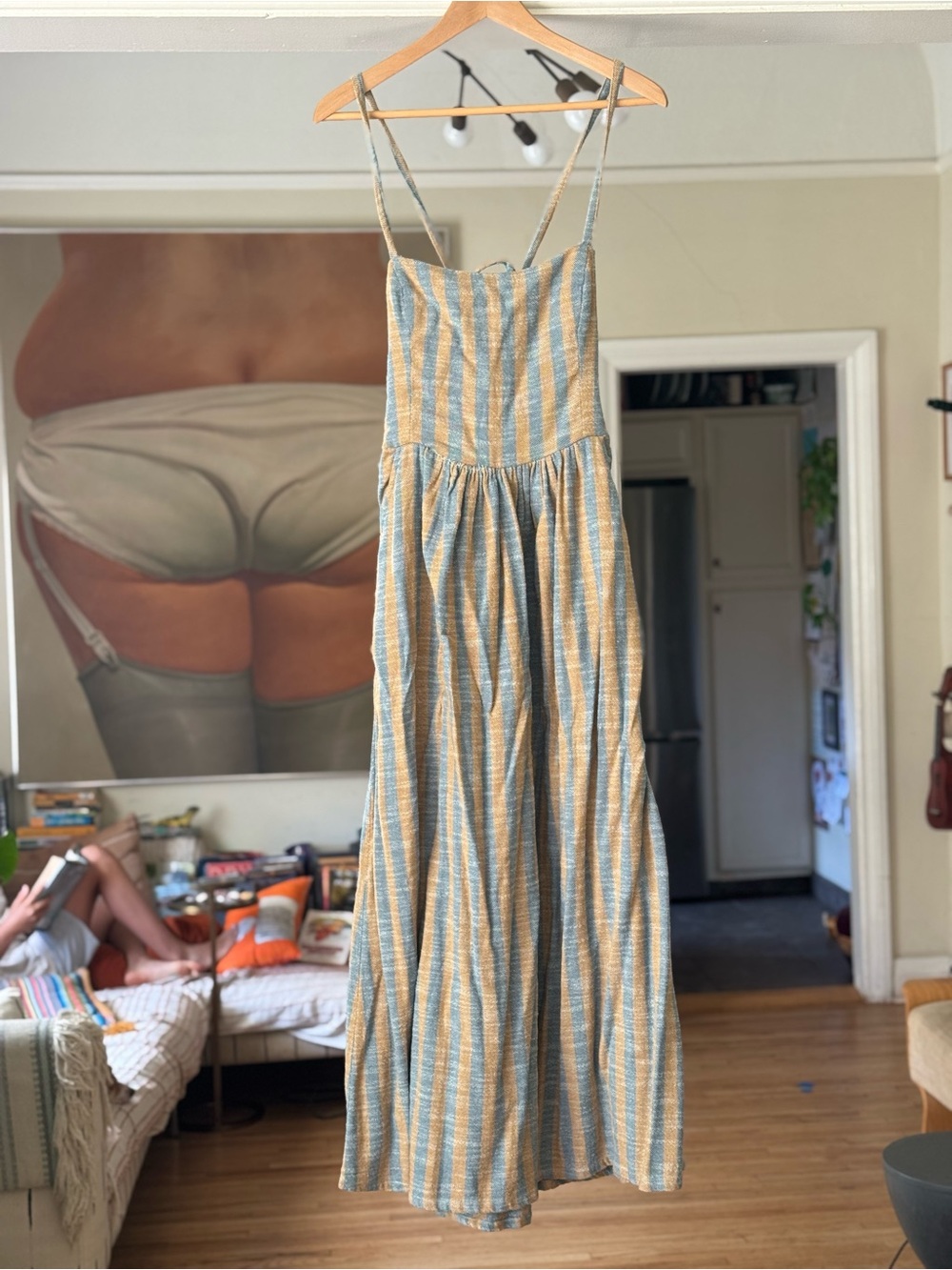 Ace & Jig Kennedy Dress Rockaway Blue Stripe XS Never Worn